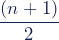 \dfrac{(n+1)}{2}